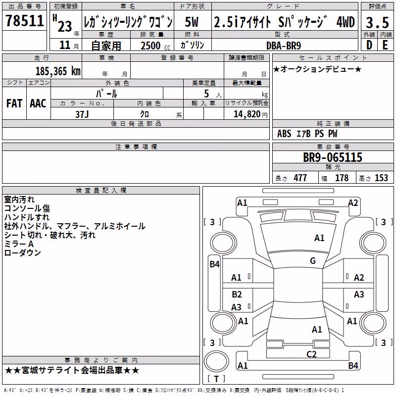 SUBARU LEGACY