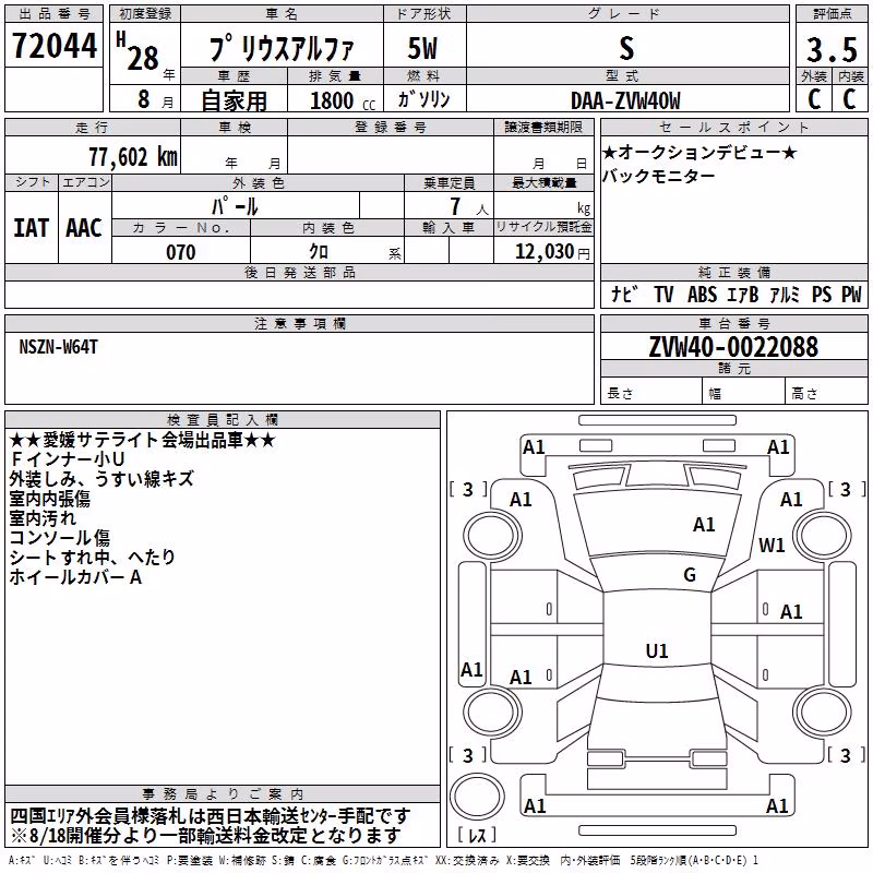 TOYOTA PRIUS ALPHA