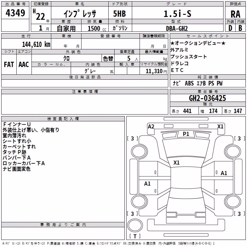 SUBARU IMPREZA
