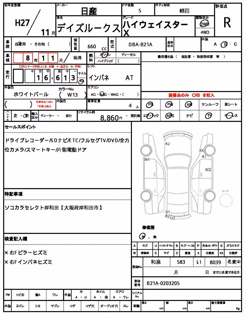 NISSAN DAYZ ROOX