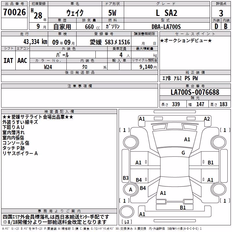 DAIHATSU WAKE