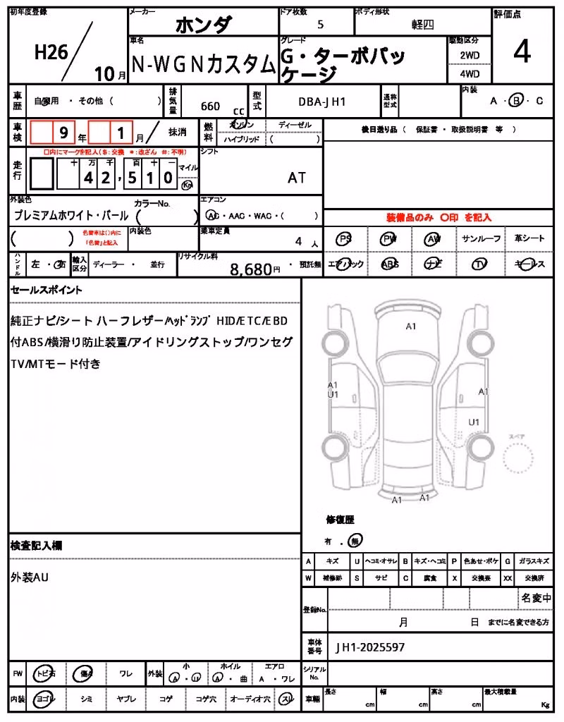 HONDA N-WGN