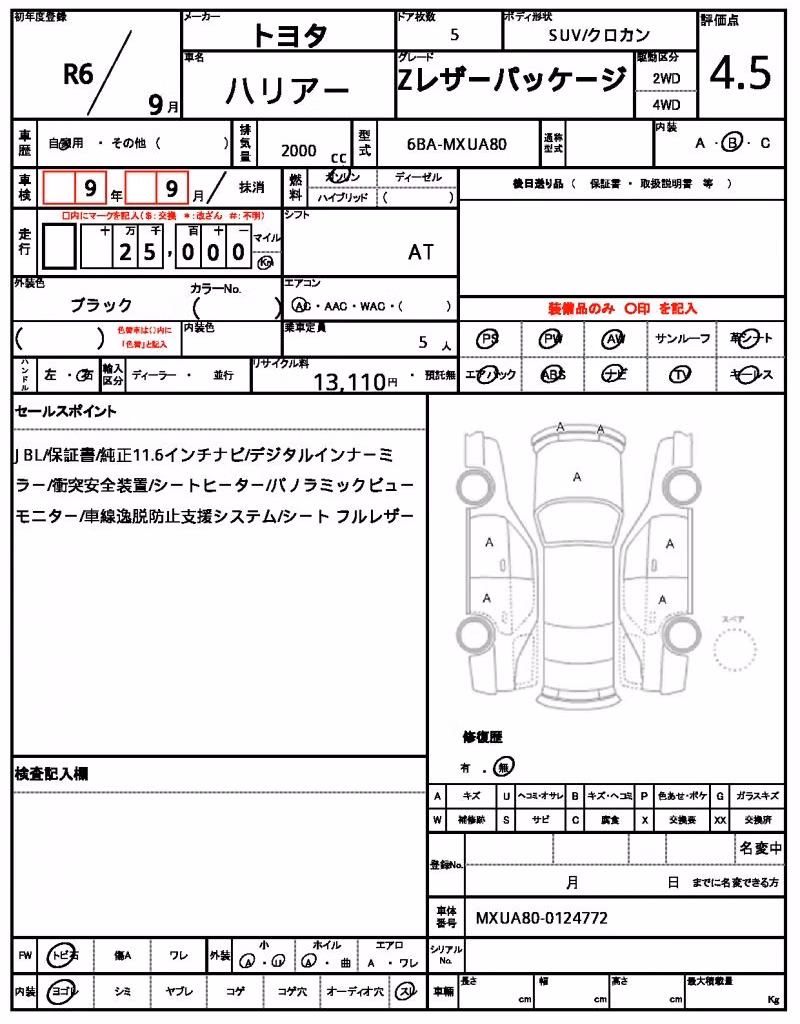 TOYOTA HARRIER