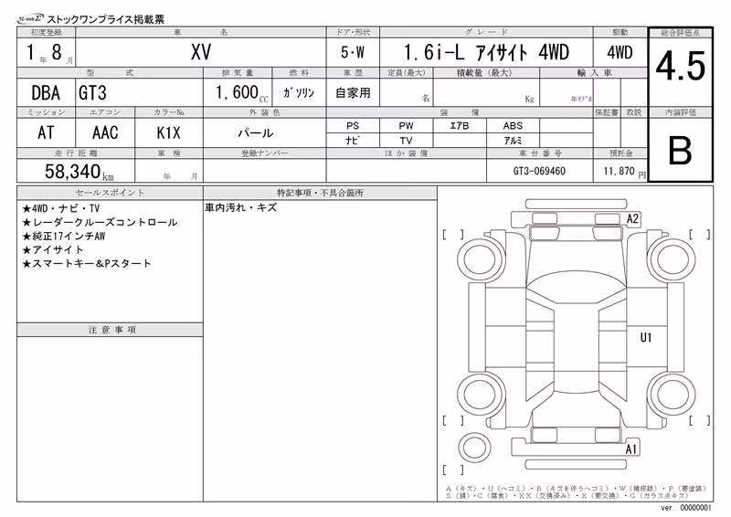 SUBARU XV
