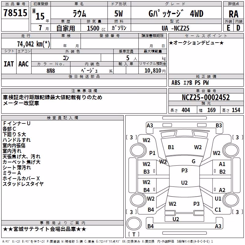 TOYOTA RAUM