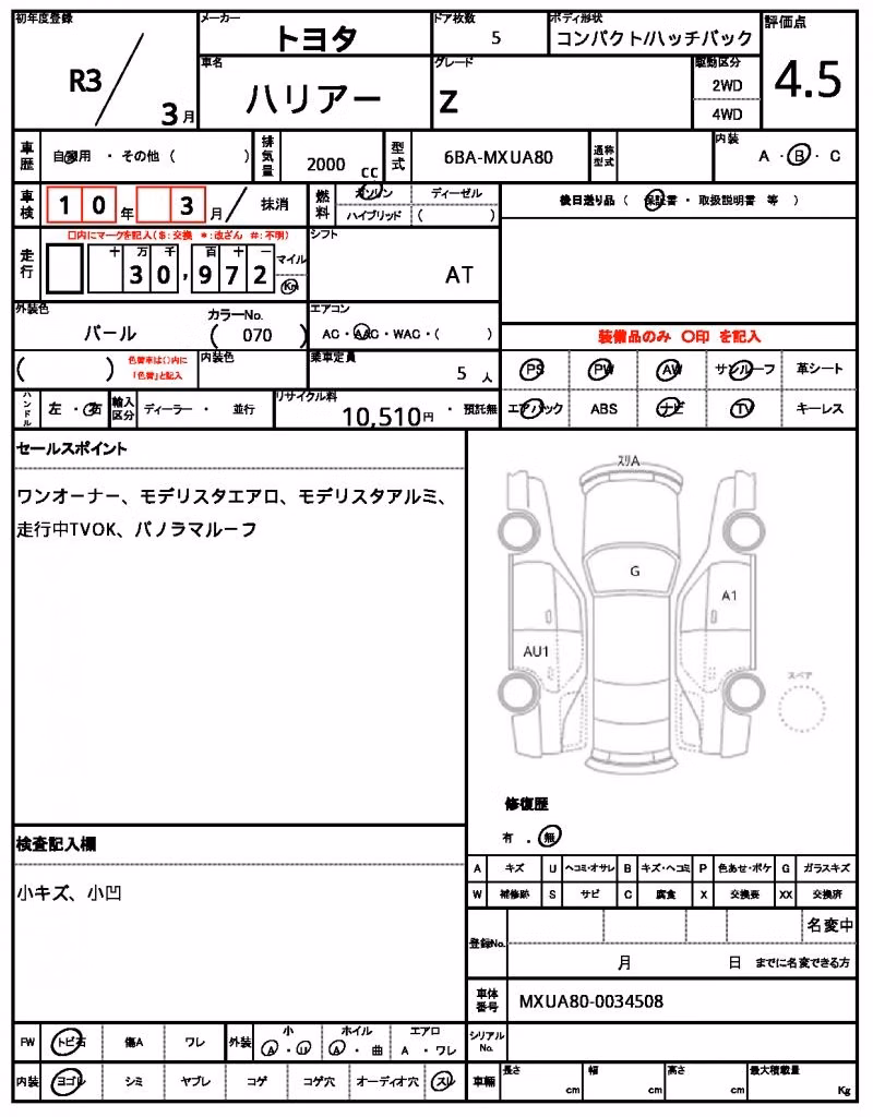 TOYOTA HARRIER