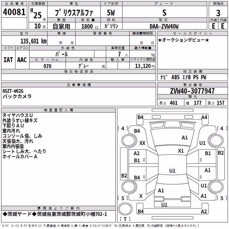 TOYOTA PRIUS ALPHA
