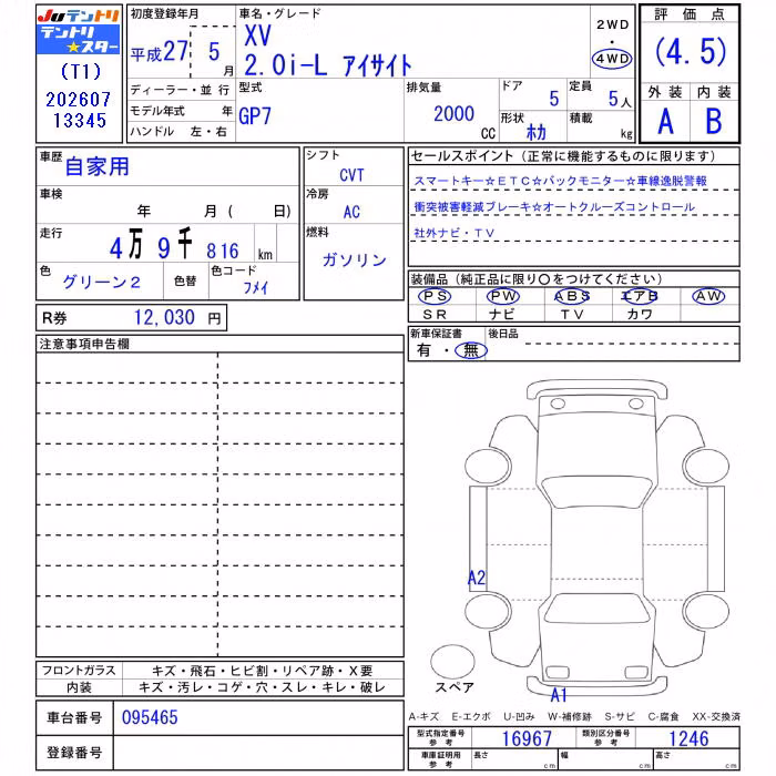 SUBARU XV