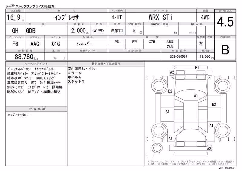 SUBARU IMPREZA WRX STI