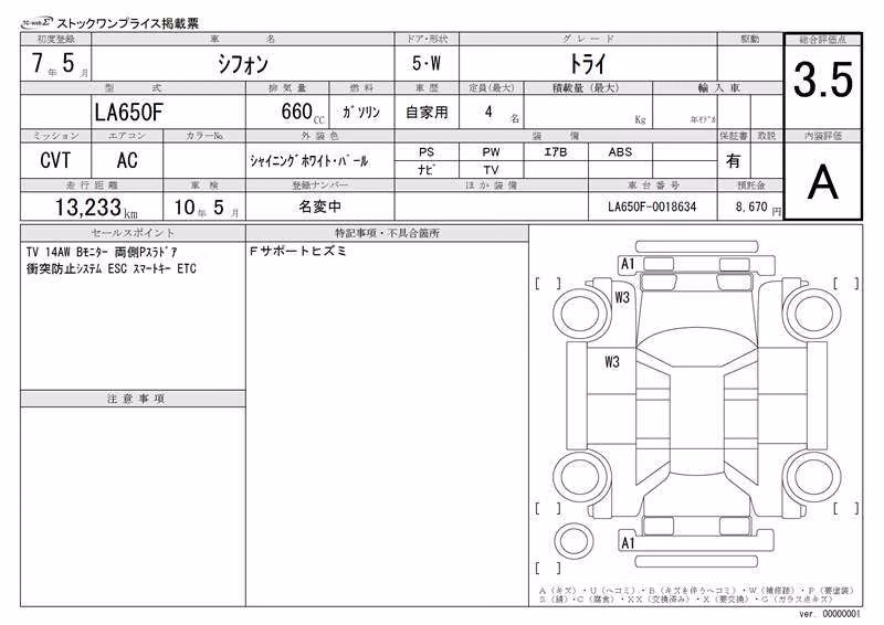SUBARU CHIFFON