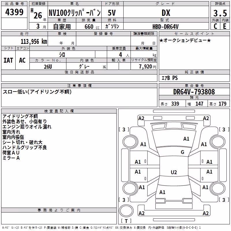 NISSAN NV100 CLIPPER