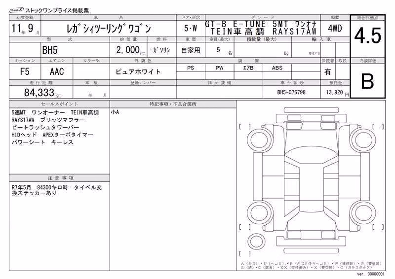 SUBARU LEGACY