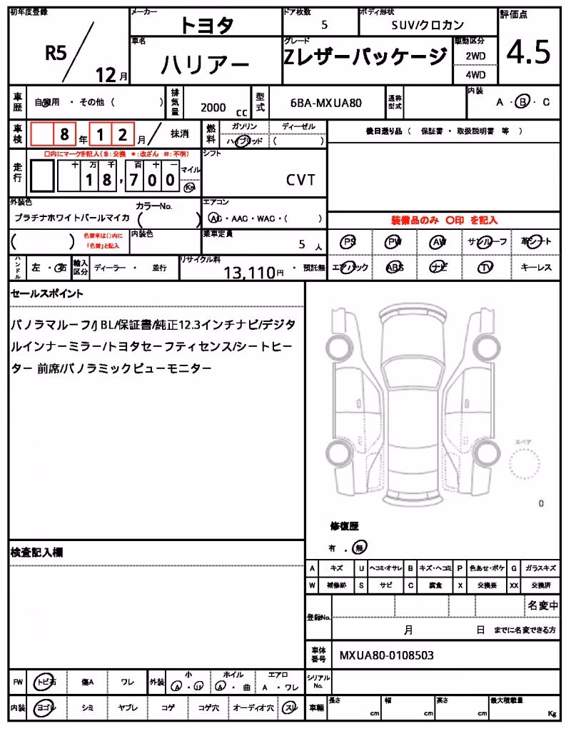 TOYOTA HARRIER