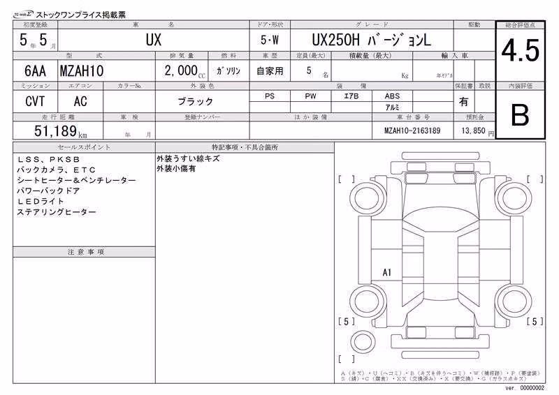 LEXUS UX250H