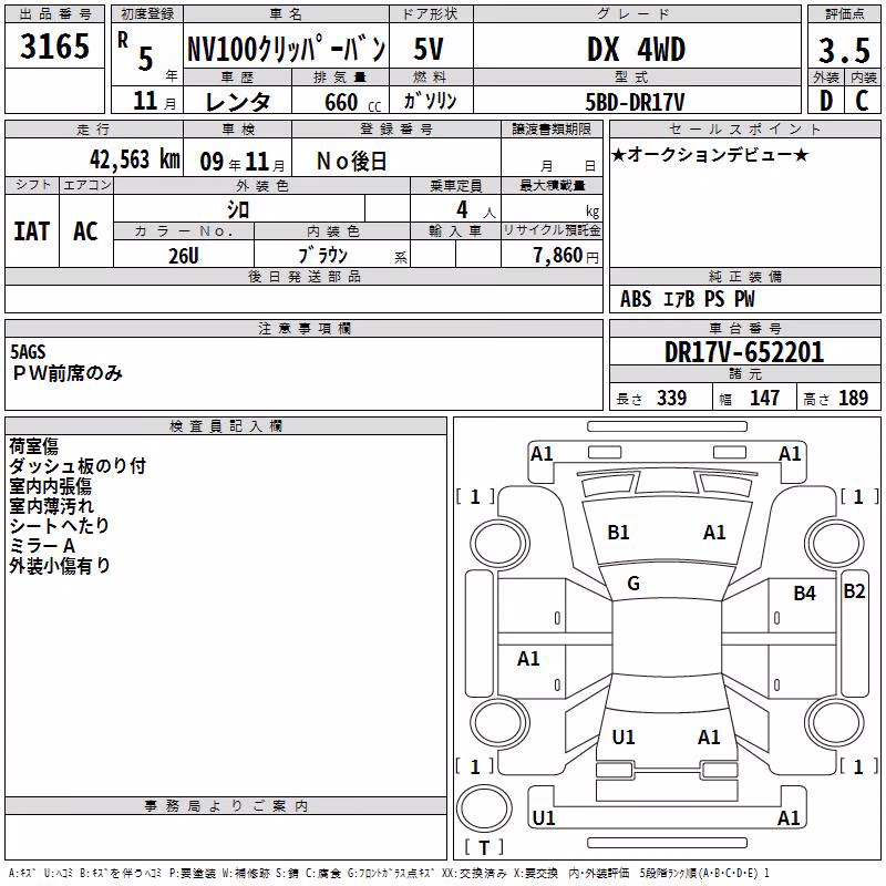 NISSAN NV100 CLIPPER