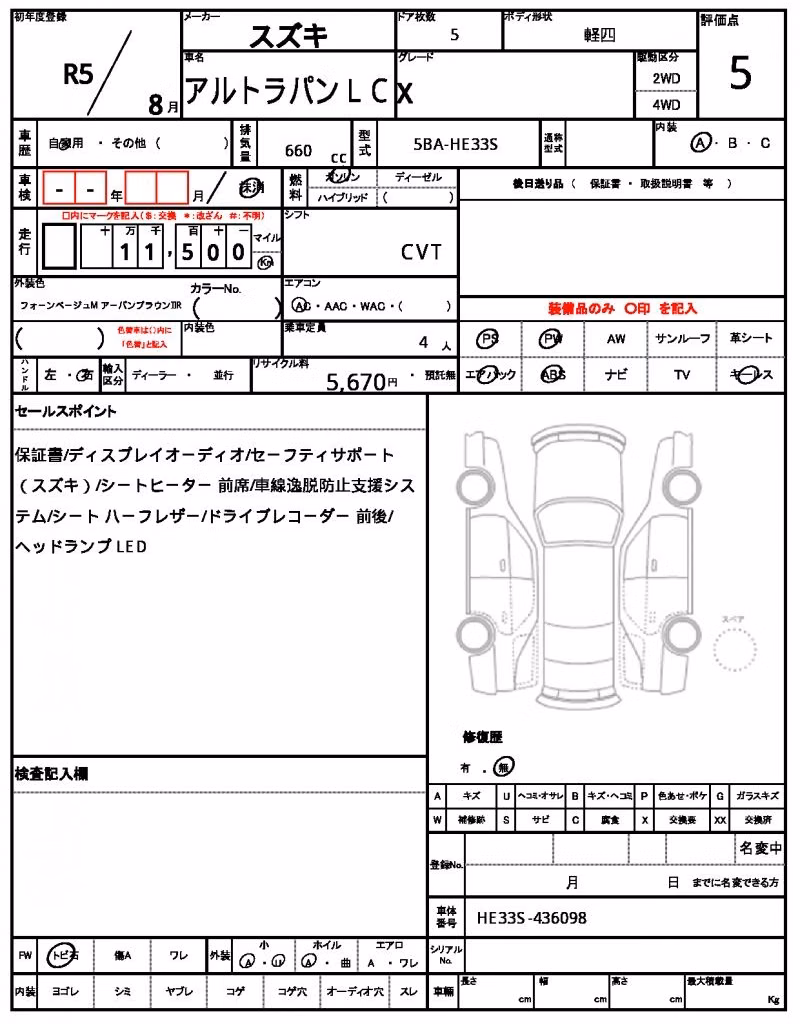 SUZUKI ALTO LAPIN