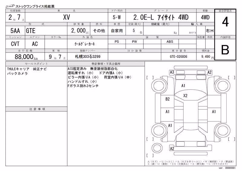 SUBARU XV