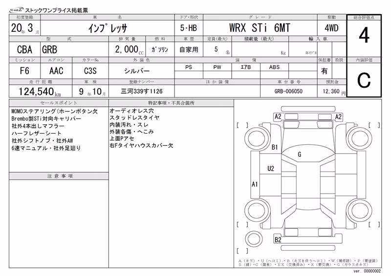 SUBARU IMPREZA WRX STI