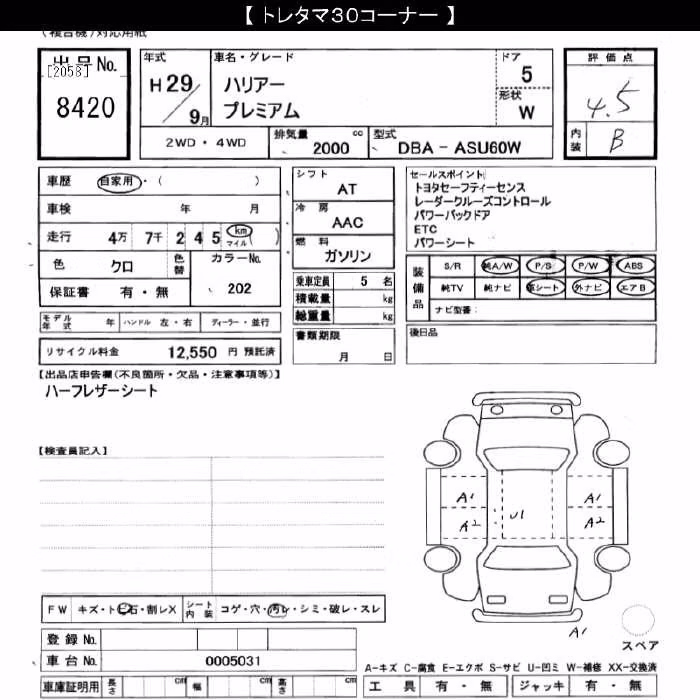 TOYOTA HARRIER