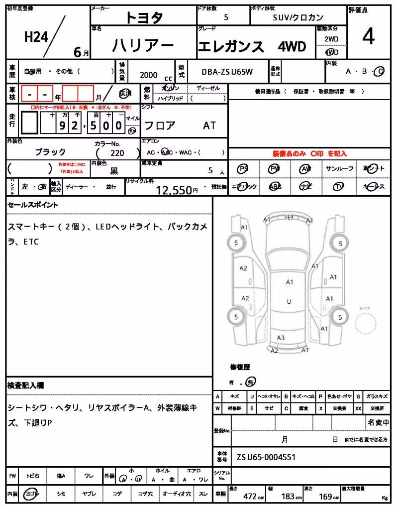 TOYOTA HARRIER