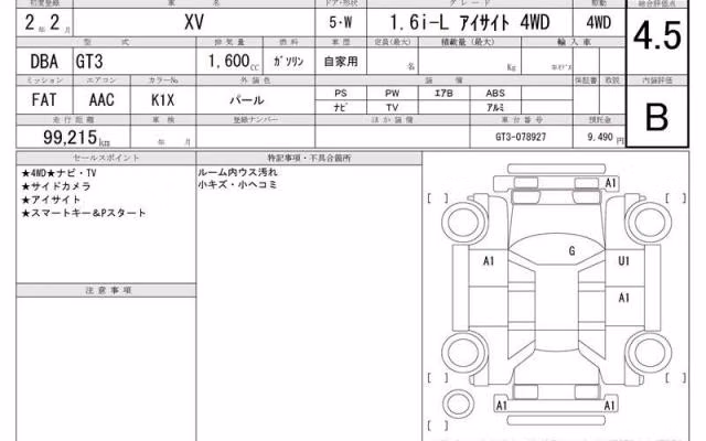 SUBARU XV
