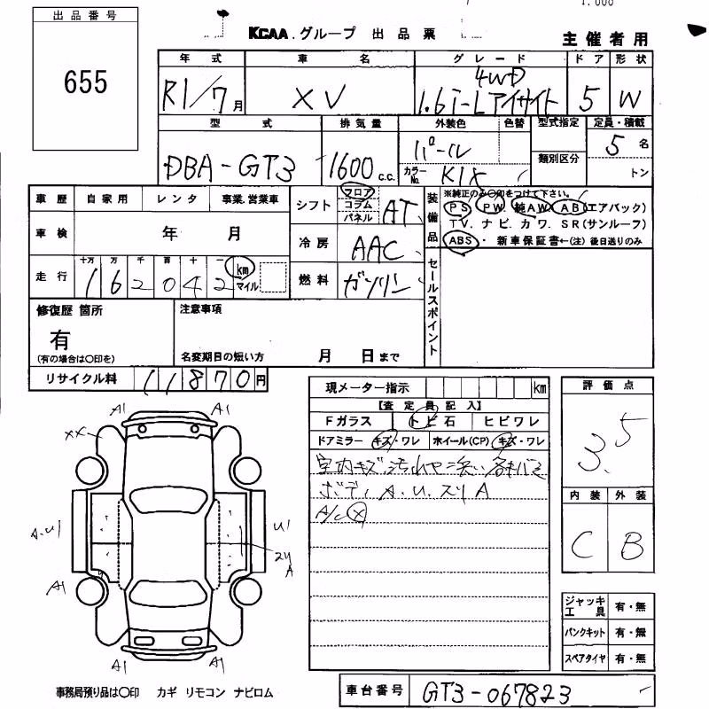 SUBARU XV