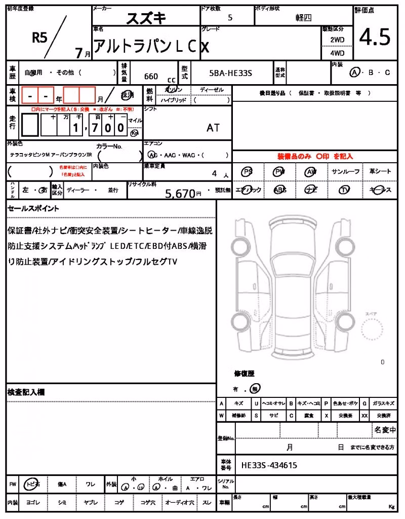 SUZUKI ALTO LAPIN