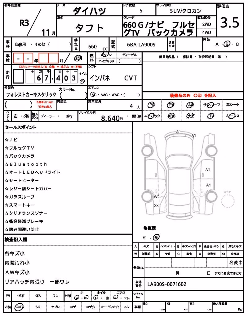 DAIHATSU TAFT