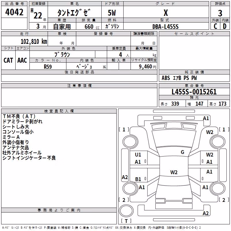 DAIHATSU TANTO EXE