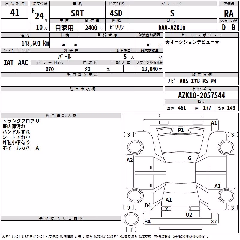 TOYOTA SAI