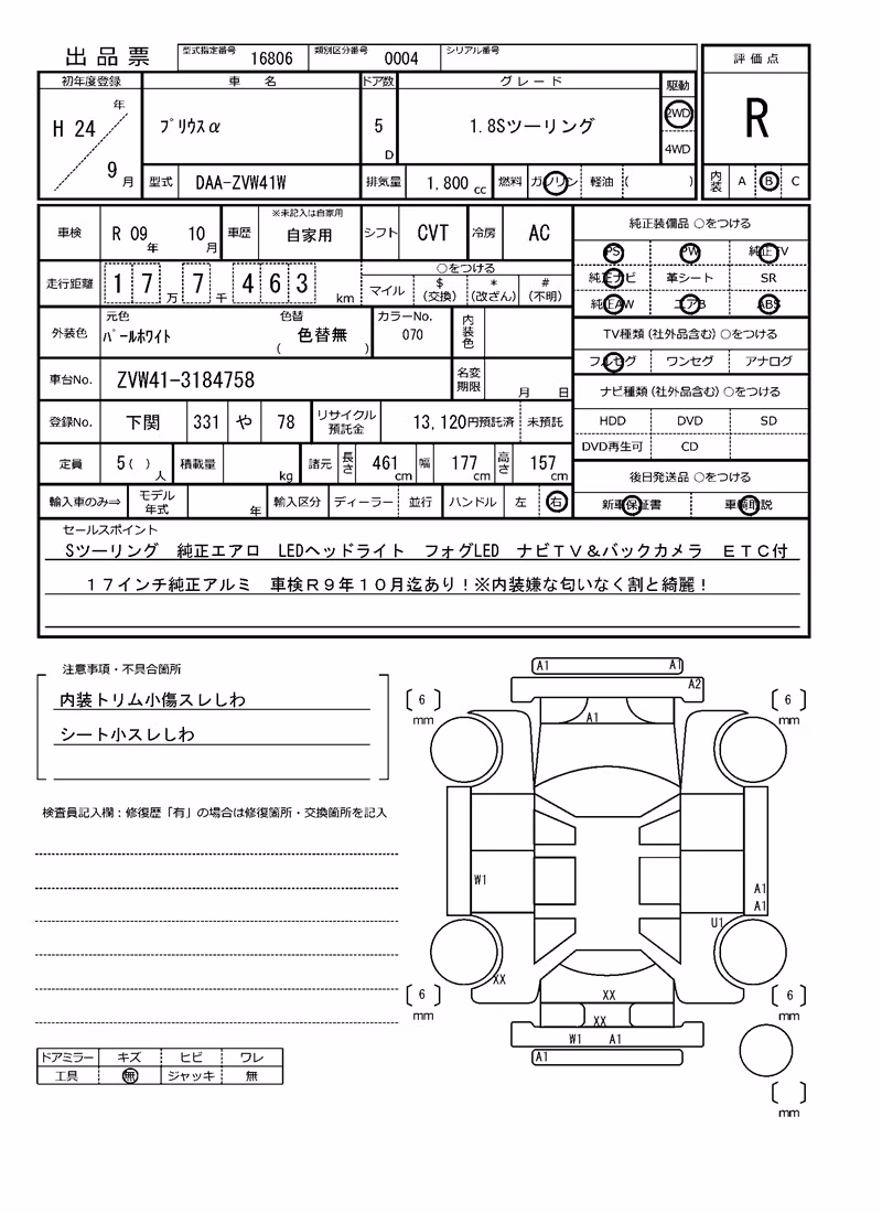 TOYOTA PRIUS ALPHA