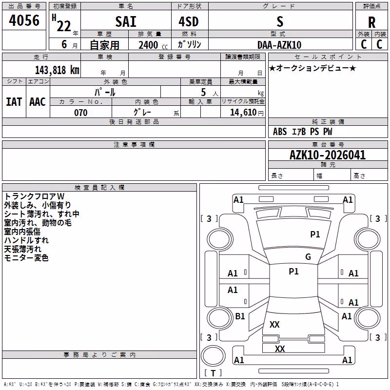 TOYOTA SAI