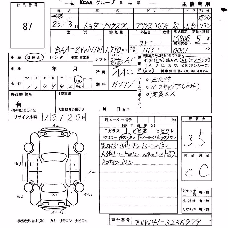 TOYOTA PRIUS ALPHA