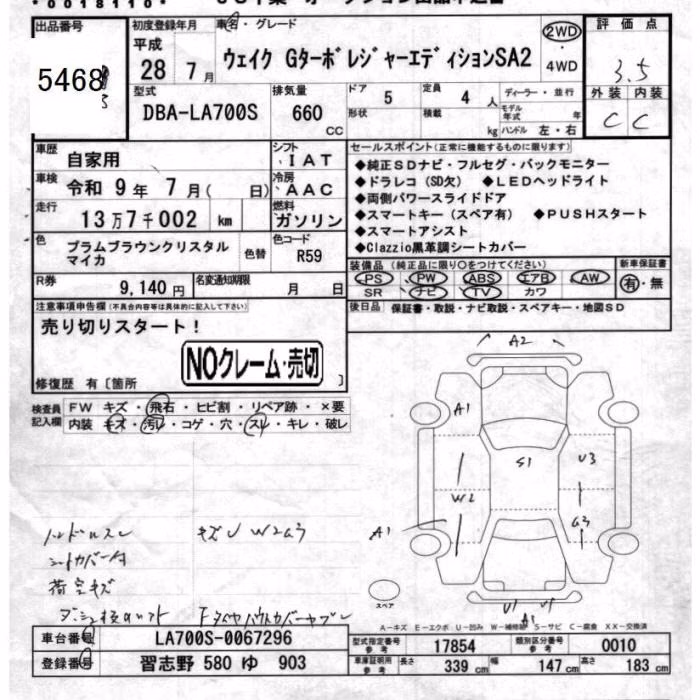 DAIHATSU WAKE