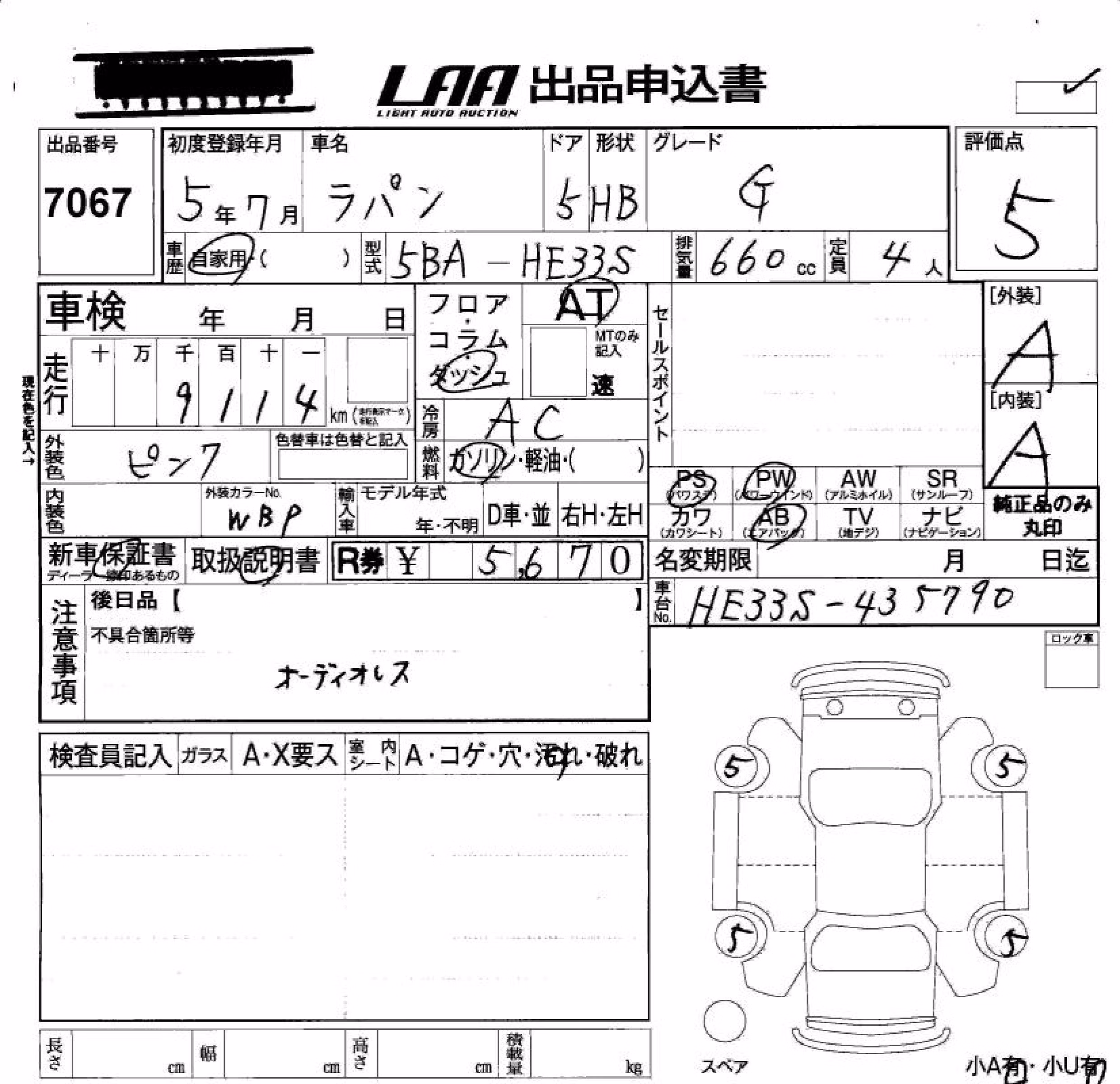 SUZUKI ALTO LAPIN