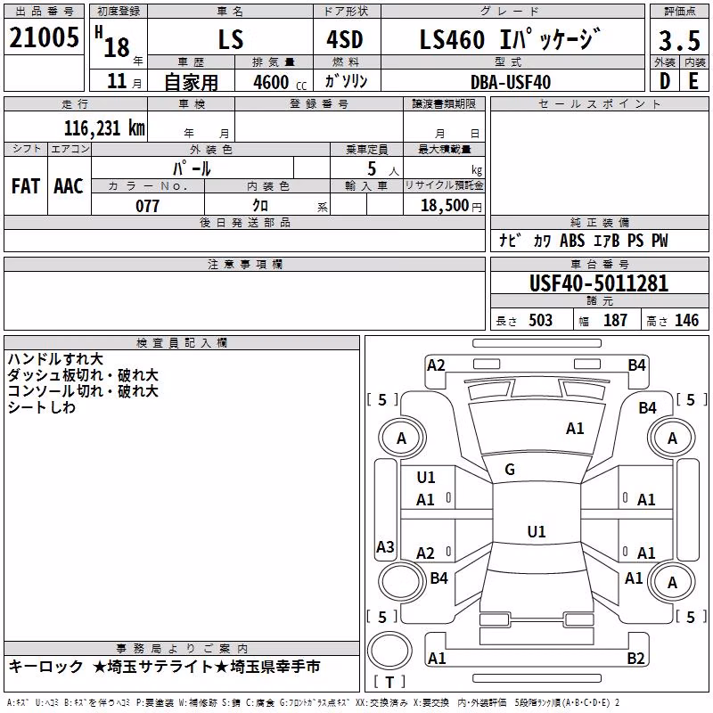 LEXUS LS460