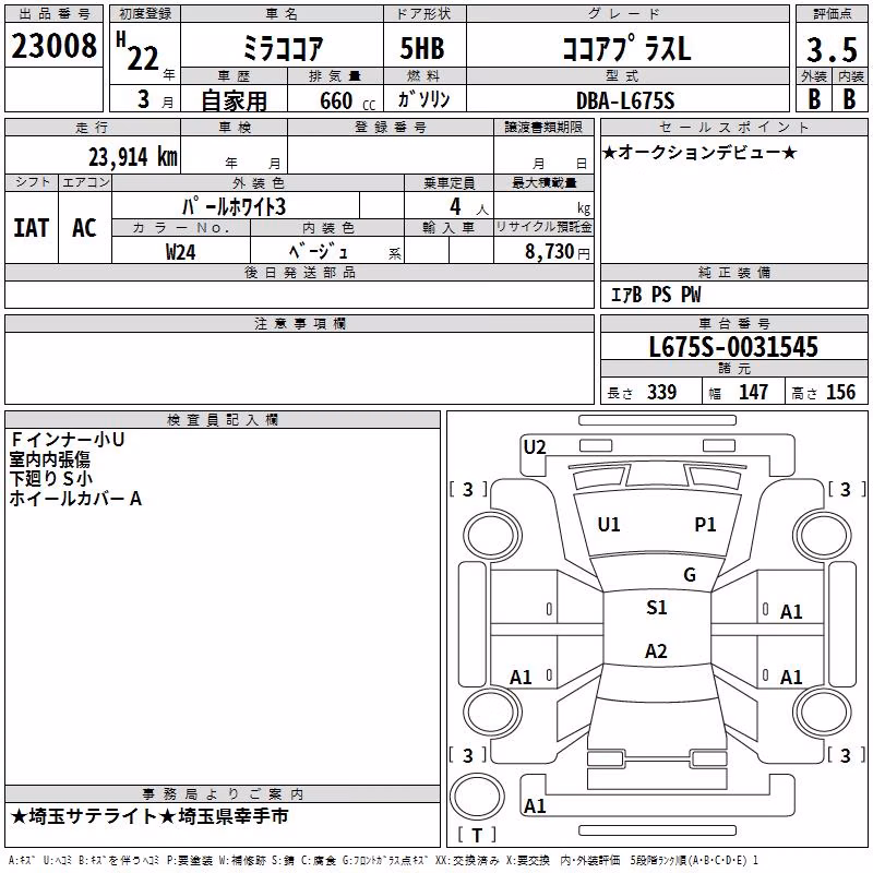 DAIHATSU MIRA COCOA
