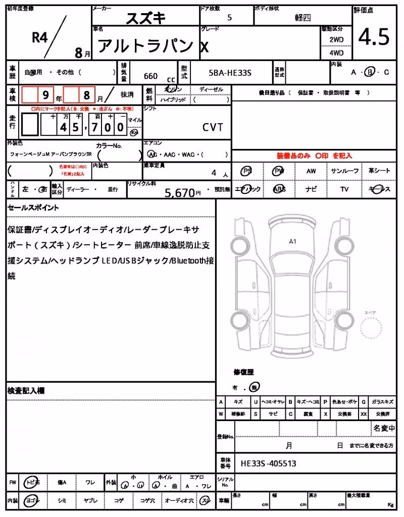 SUZUKI ALTO LAPIN