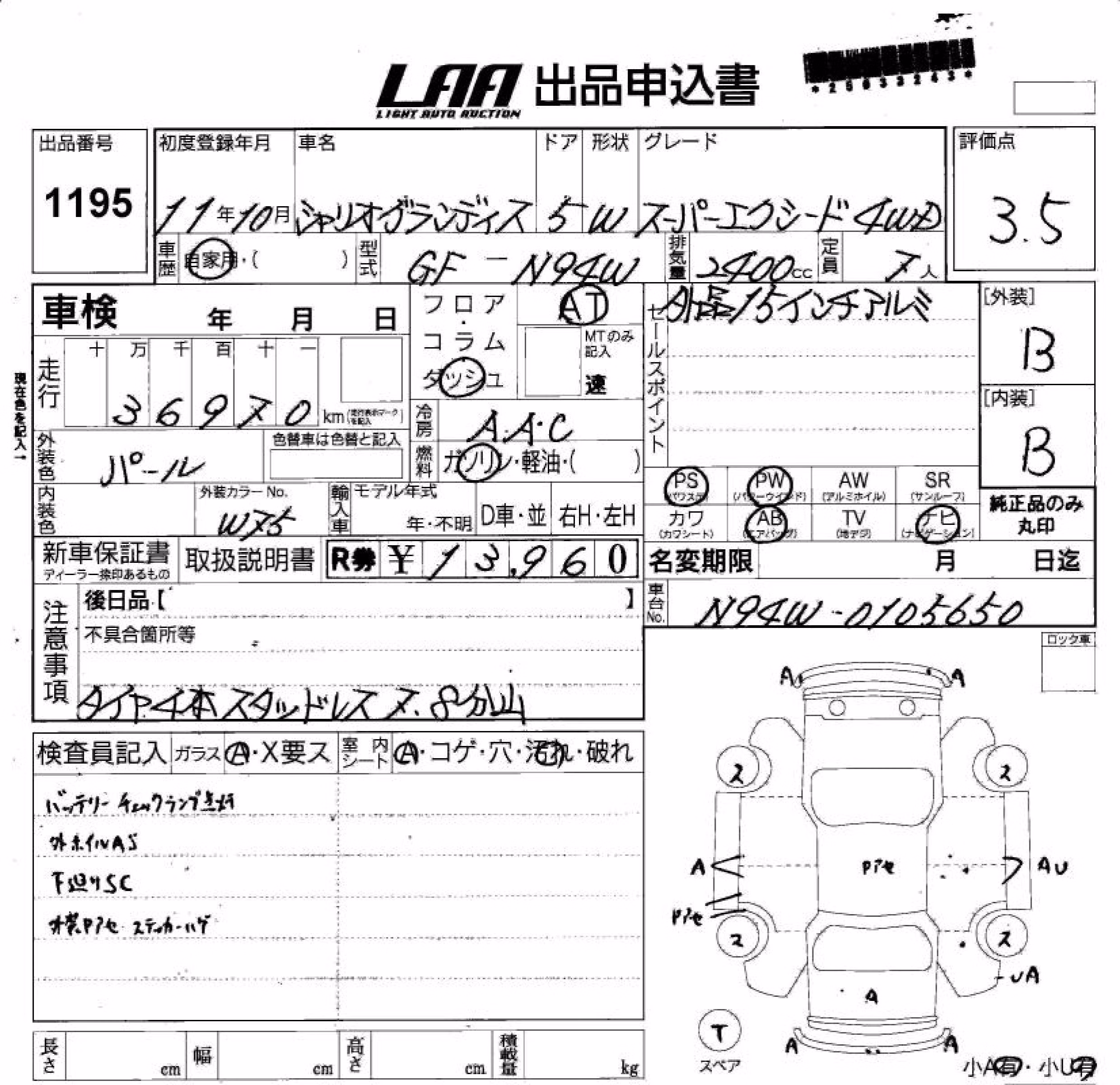 MITSUBISHI CHARIOT GRANDIS