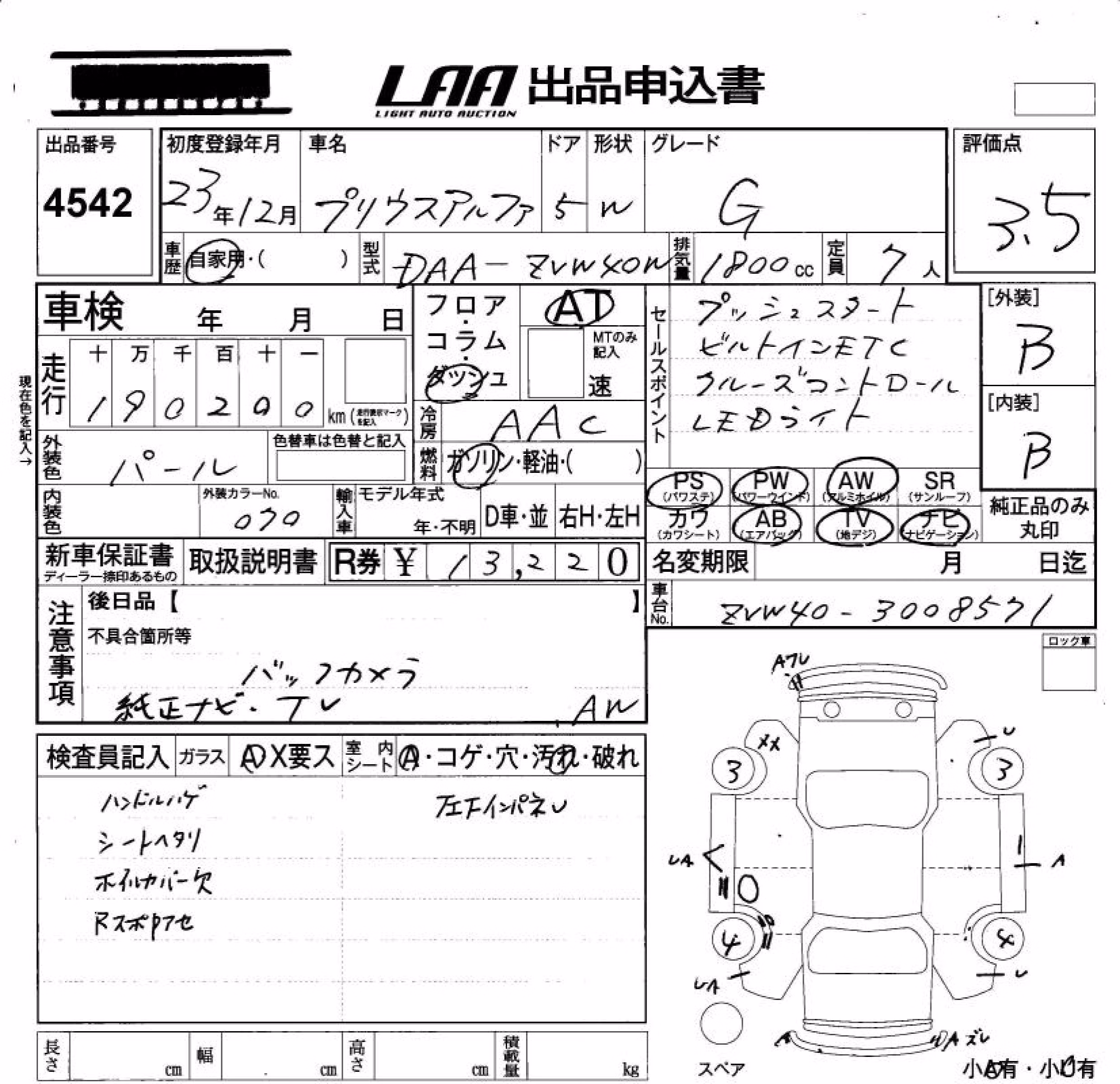 TOYOTA PRIUS ALPHA