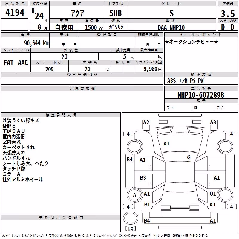 TOYOTA AQUA