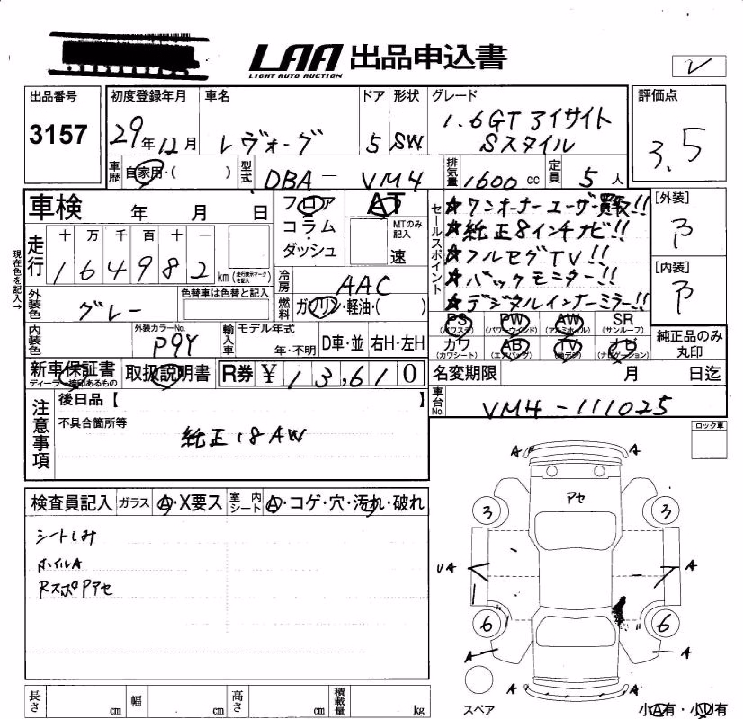 SUBARU LEVORG