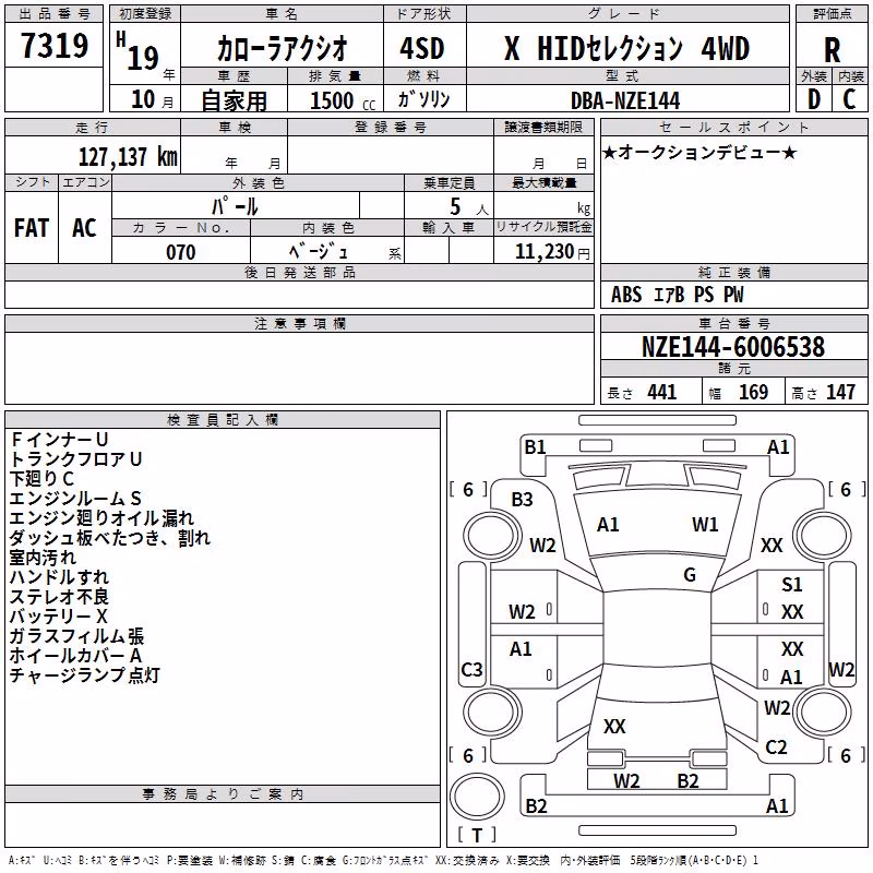 TOYOTA COROLLA AXIO