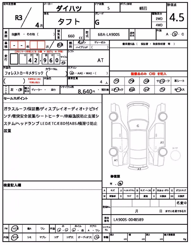 DAIHATSU TAFT