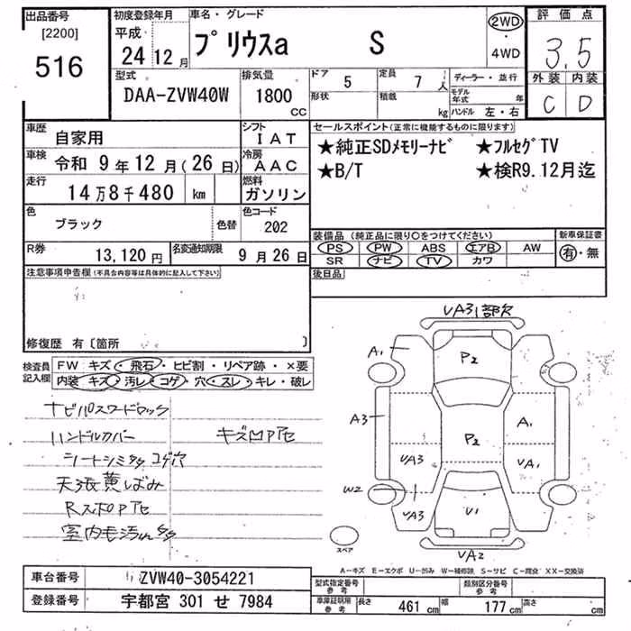TOYOTA PRIUS ALPHA