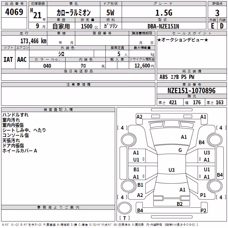 TOYOTA COROLLA RUMION