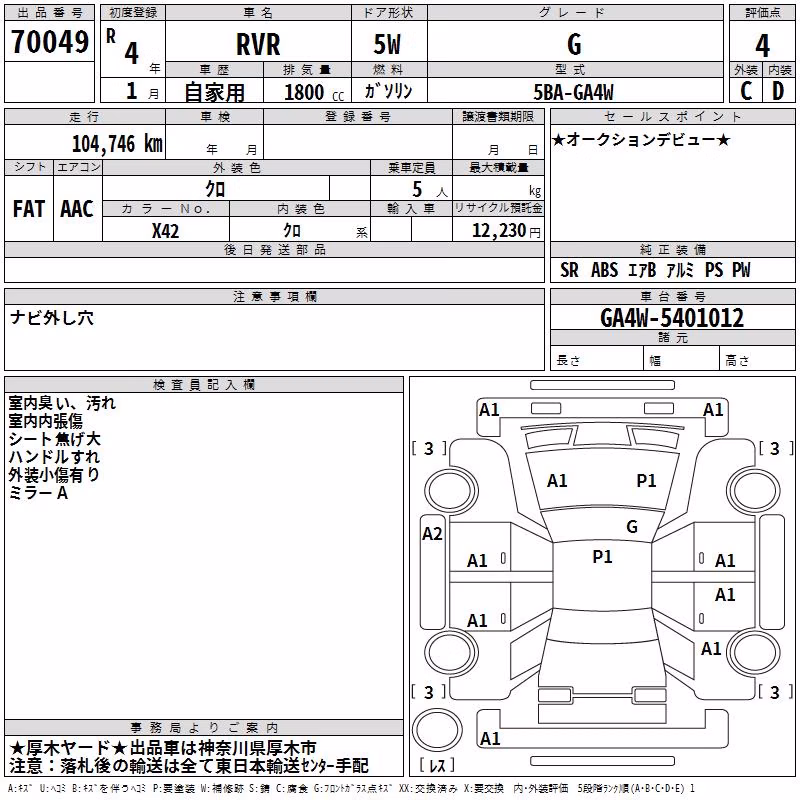 MITSUBISHI RVR