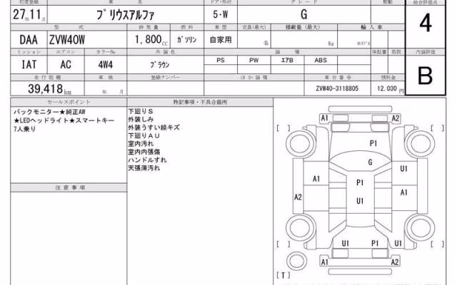 TOYOTA PRIUS ALPHA