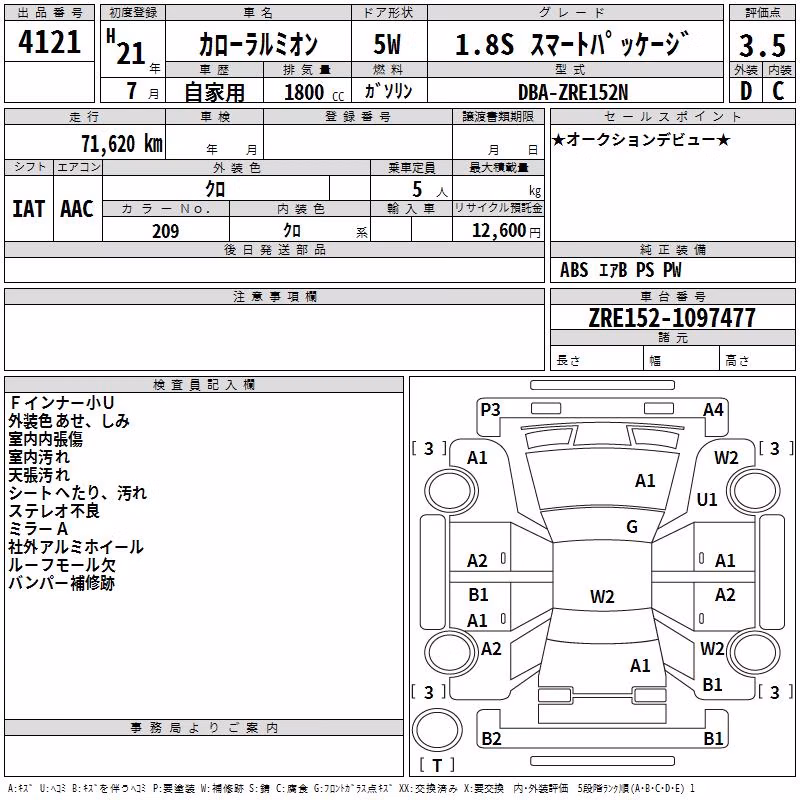 TOYOTA COROLLA RUMION
