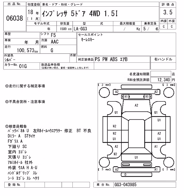 SUBARU IMPREZA
